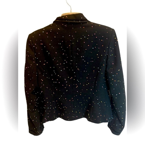 Charles Gray London Wool Blend Blazer Suit Jacket Womens Size 6 Polka Dot - Picture 2 of 3